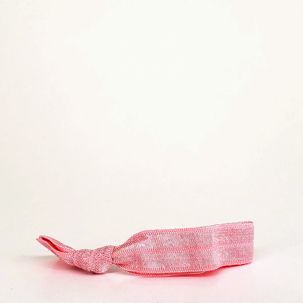 Thumbnail: Hair Accessories - Knotted Elastic Hair Ties (Metallics and Neons)