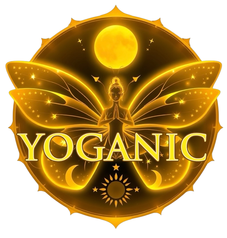 Zlatni Logo Brand Yoganic Studija
