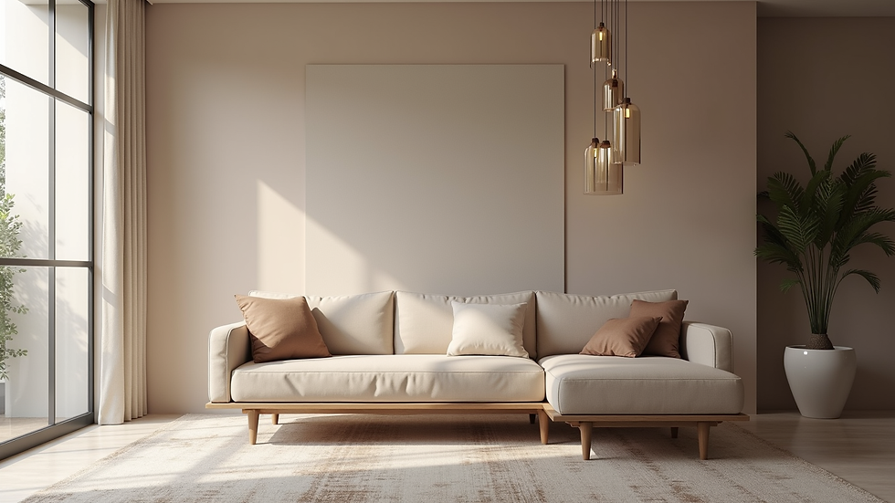 High angle view of a modern furniture design showcasing sleek lines and innovative materials