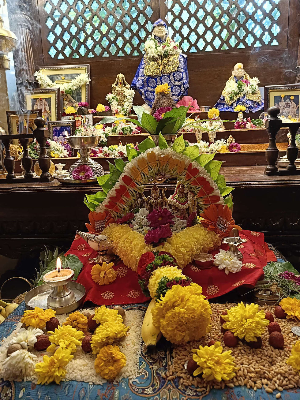 आज रोजी श्री जोशी गुरूजी यांचे हस्ते श्री भेंडे यांचे कडे श्री राम मूर्ती प्रतिष्ठापना संपन्न।