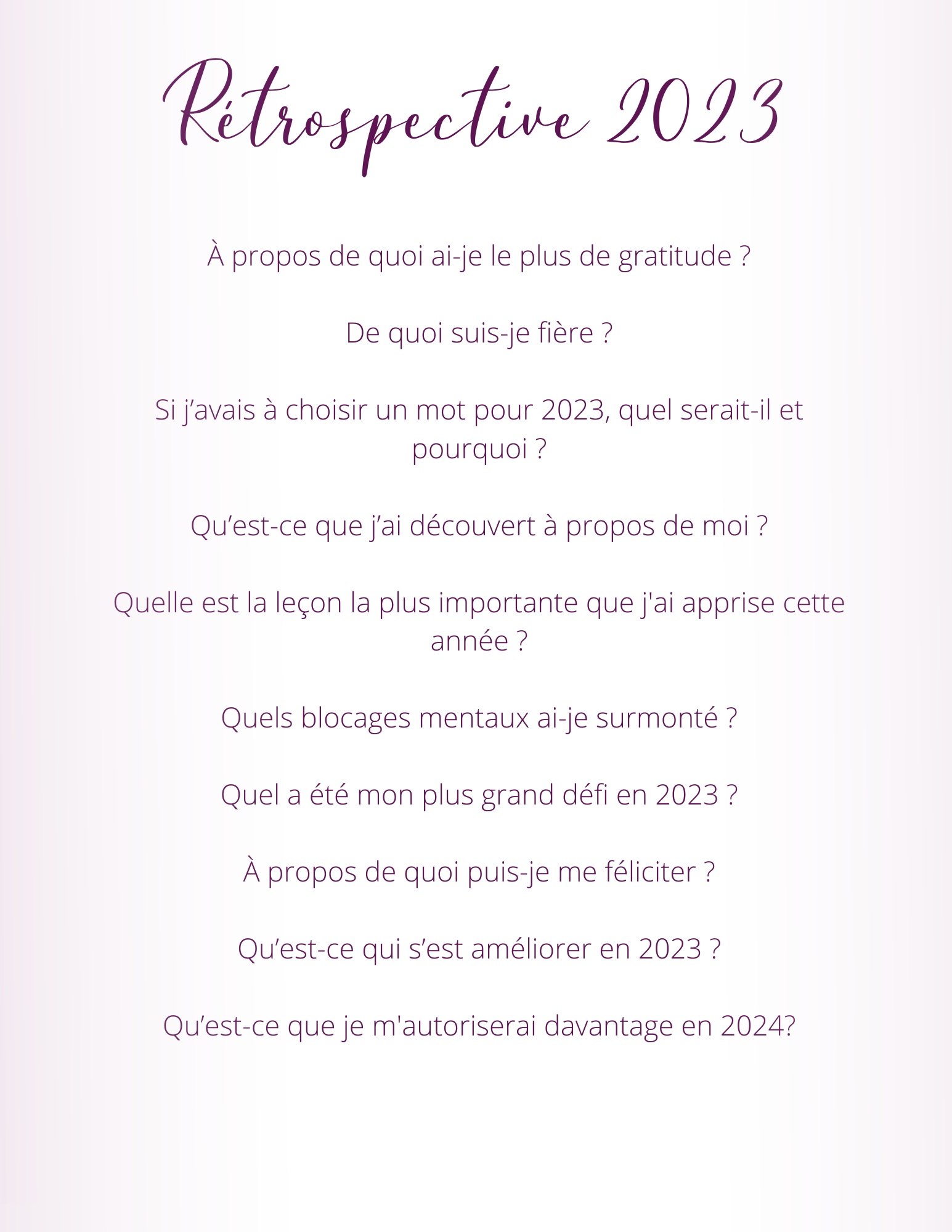 Rétrospective 2023 - Exercice d'instrospection