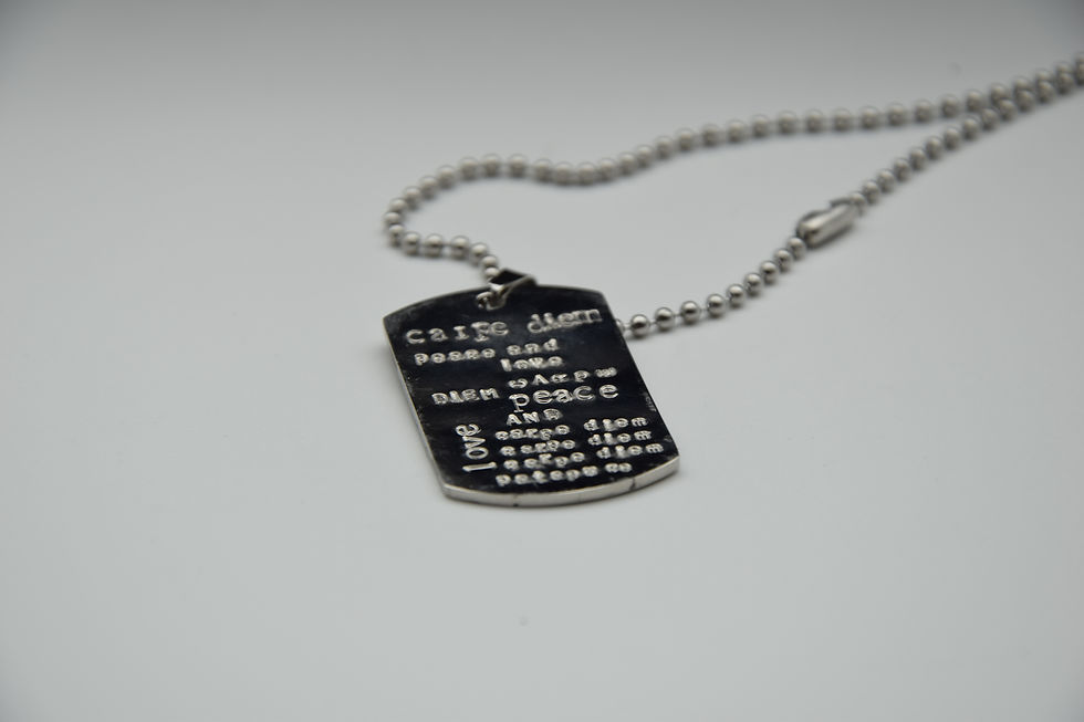 Miniature : Collier "plaque militaire"