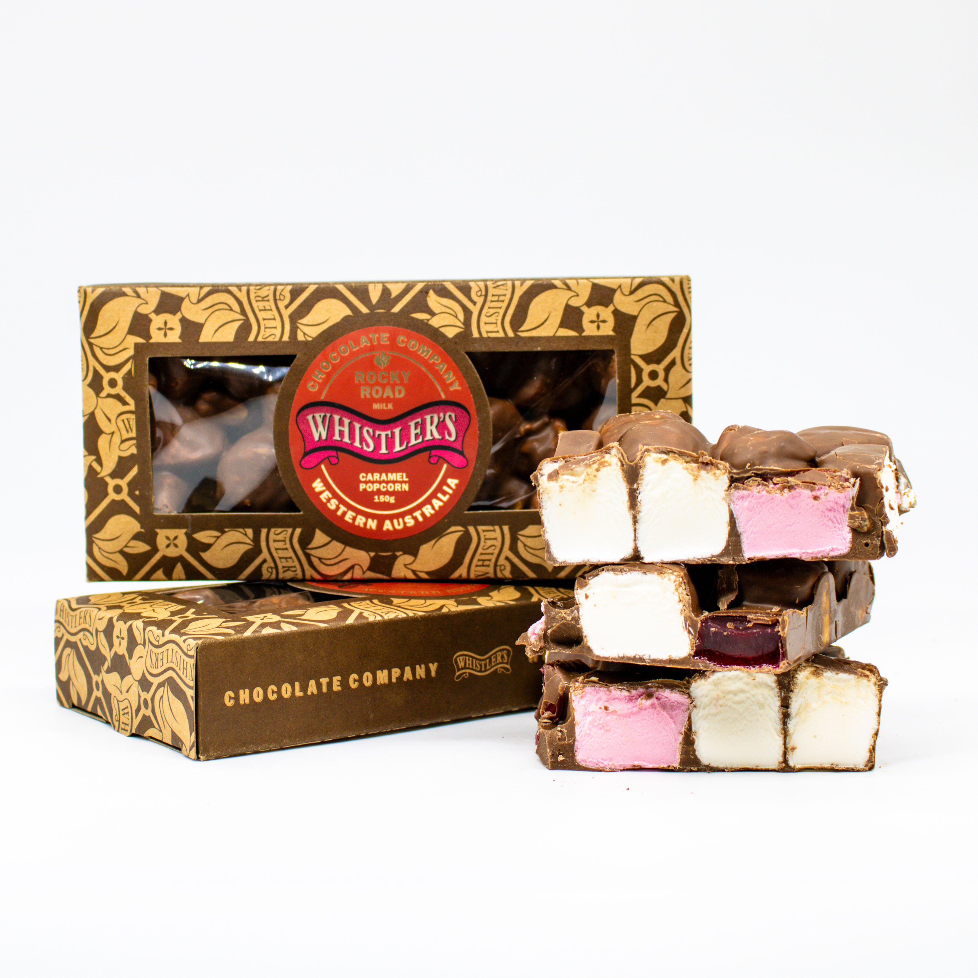 Milk Chocolate Caramel Popcorn & Peanut Rocky Road Gift Box