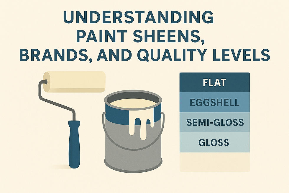Understanding Paint Sheens, Brands, and Quality Levels