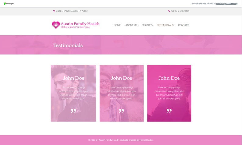 Thumbnail: Wix Healthcare Website Template