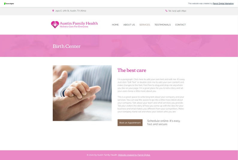 Thumbnail: Wix Healthcare Website Template