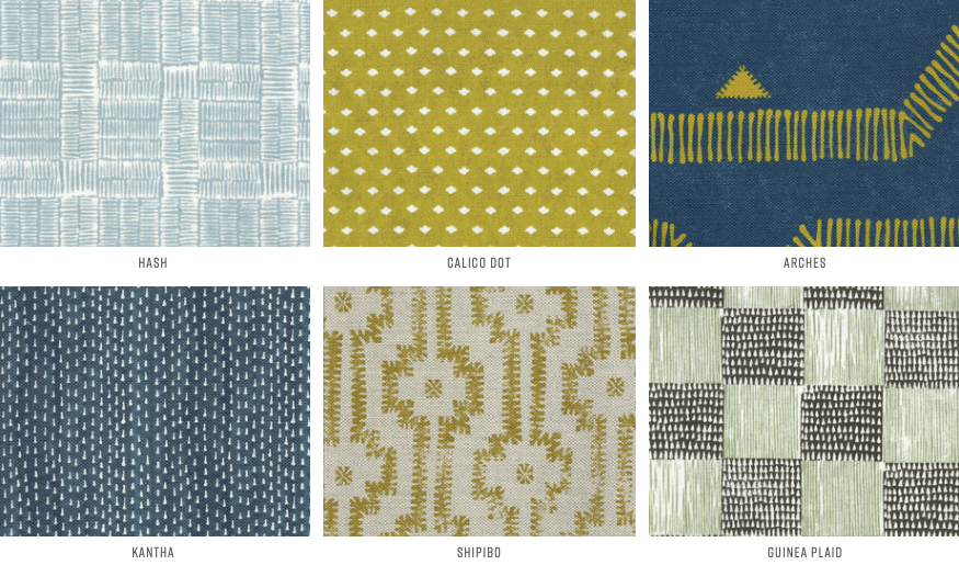 all fabrics handcrafted patterns, tissus motifs faits main, décoration