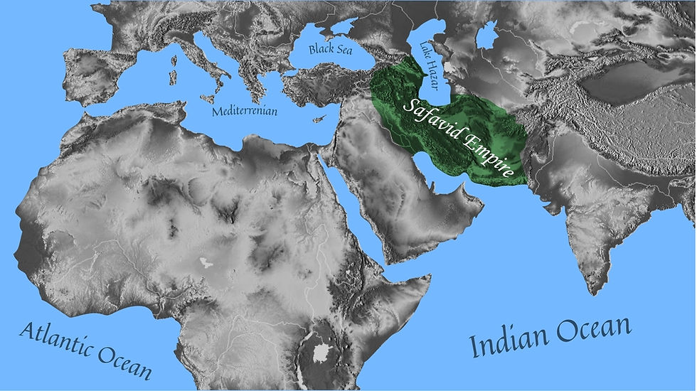 Safavid Empire map