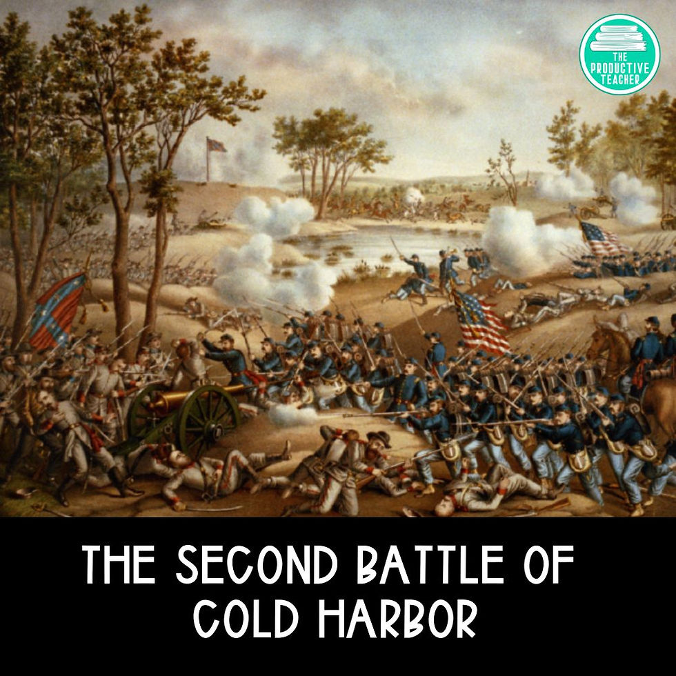 Second Battle of Cold Harbor reading passage for Civil War unit