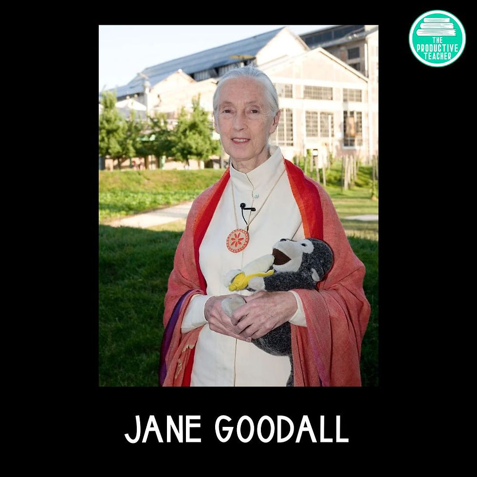 Jane Goodall presentation and reading passage