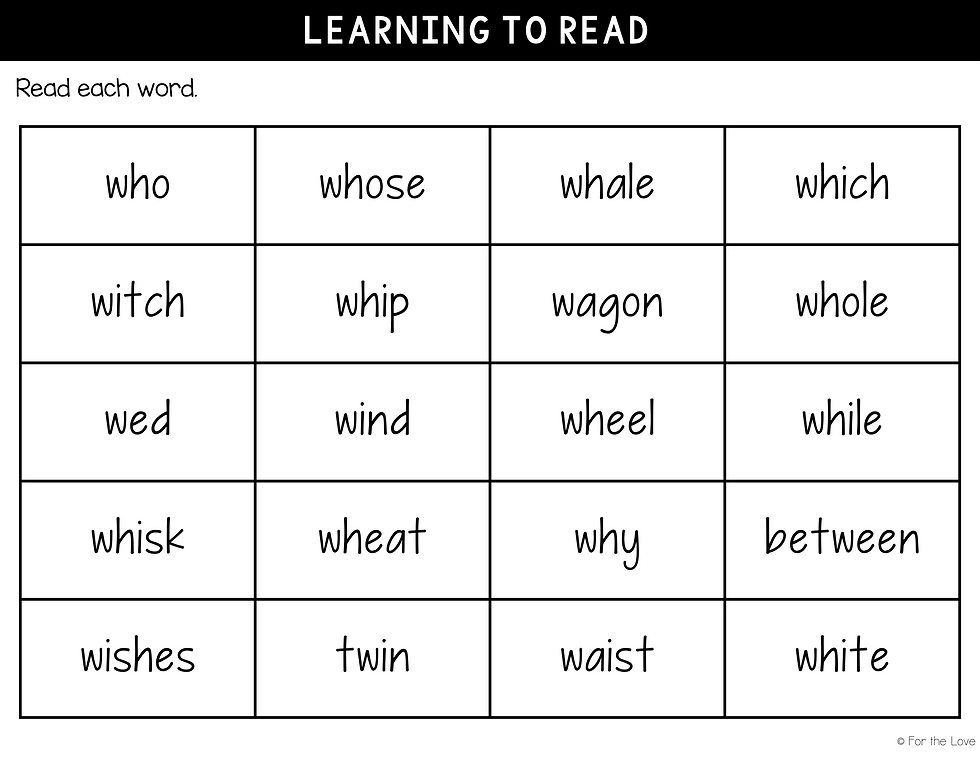 list of words with wh