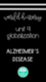 Alzheimer's Disease for AP World History