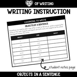 Systematic and Explicit Instruction on Using Objects in Complete Sentences