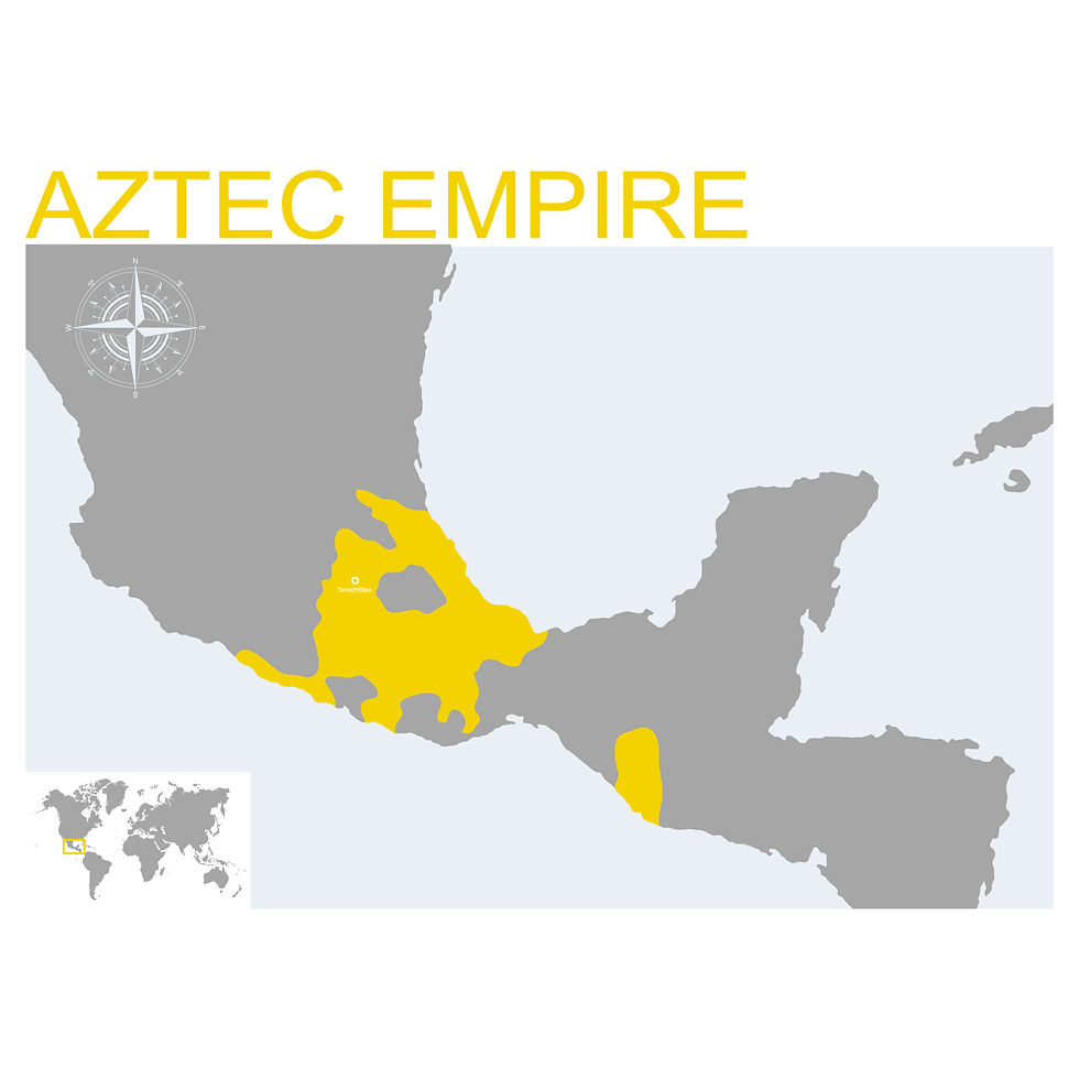 map of the Aztec Empire