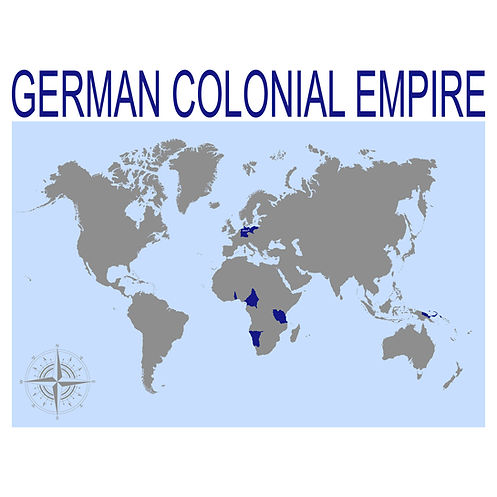 map of German Colonial Empire