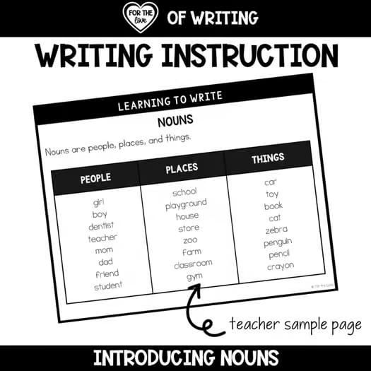 Powerful Systematic and Explicit Instruction on Nouns for the Elementary Teacher