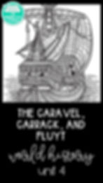 caravel, carrack, and fluyt