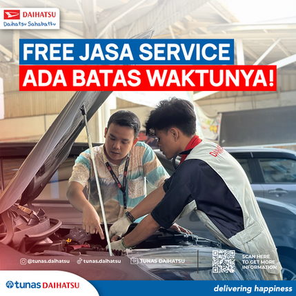 Perhatikan Batas Waktu Servis Gratis di Tunas Daihatsu!