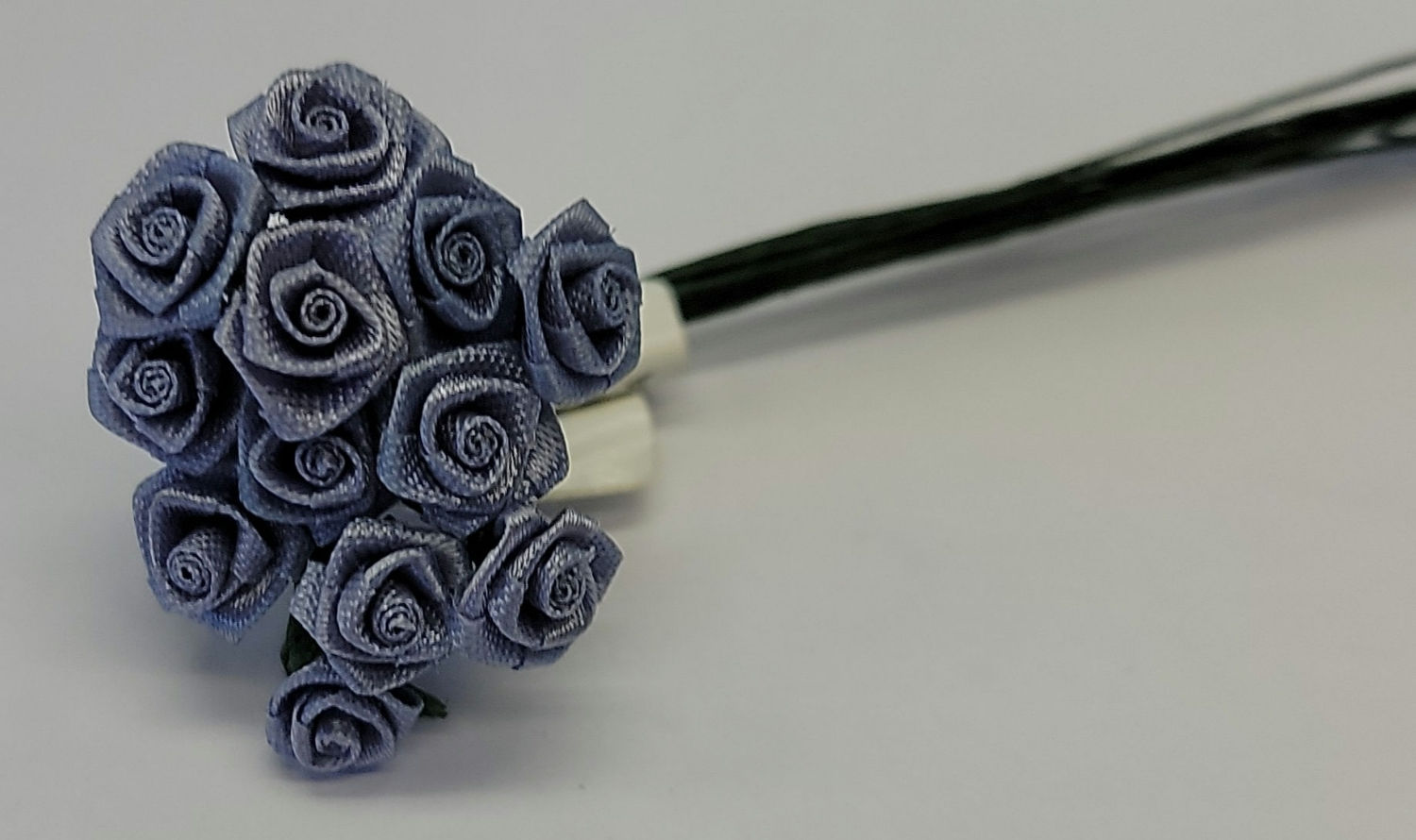 1/4" Country Blue Ribbon Roses