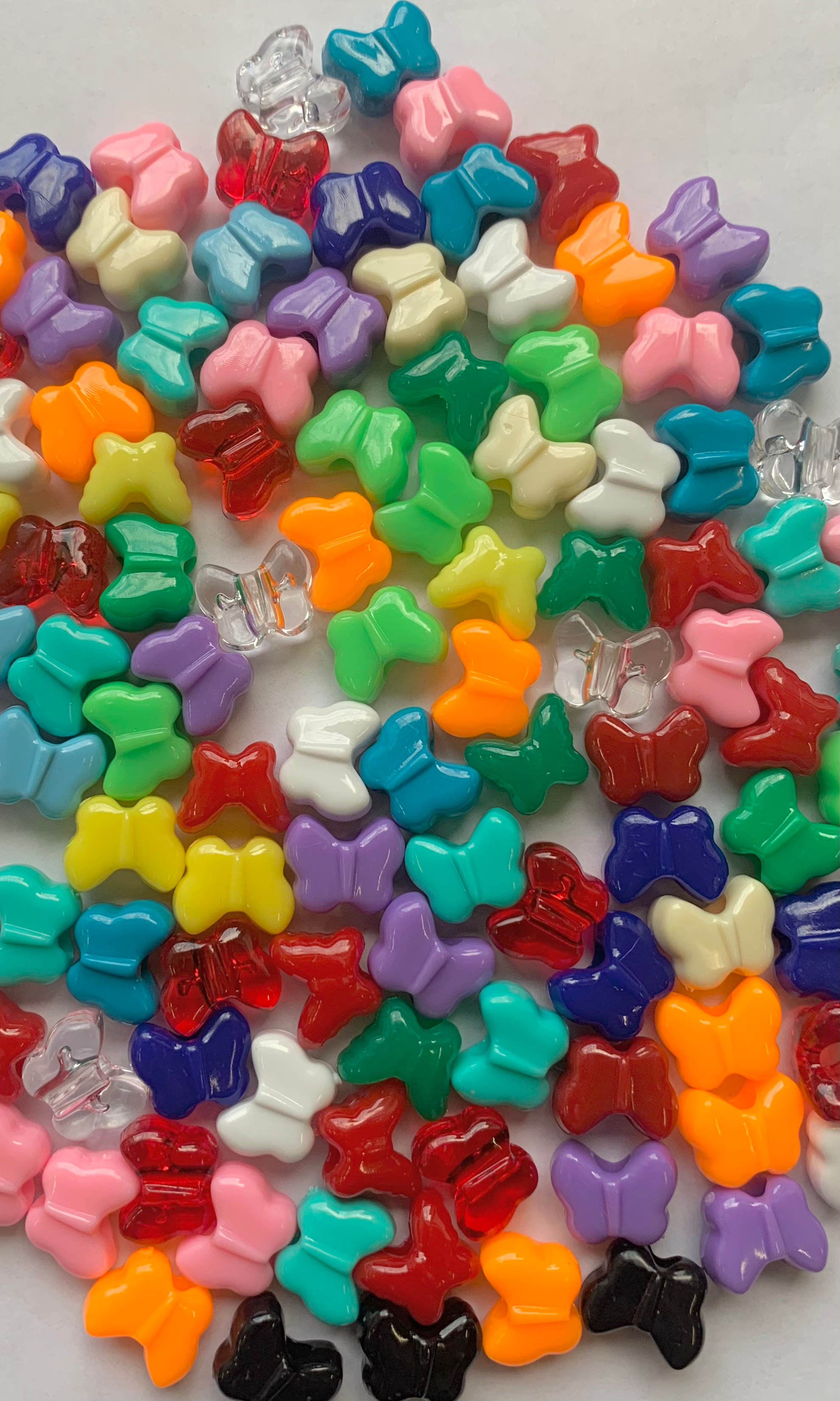 #00 - Transparent and Opaque Butterfly Pony Assortment