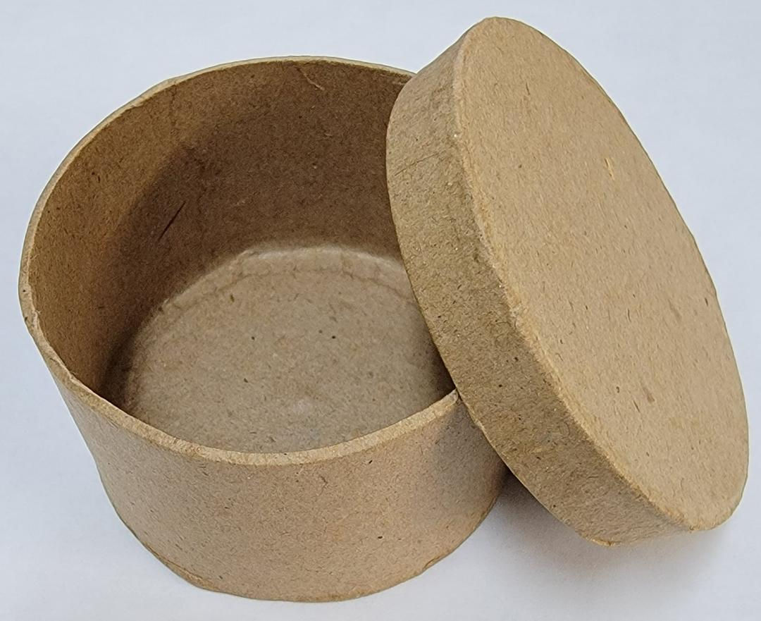 2" Round Paper Mache Box