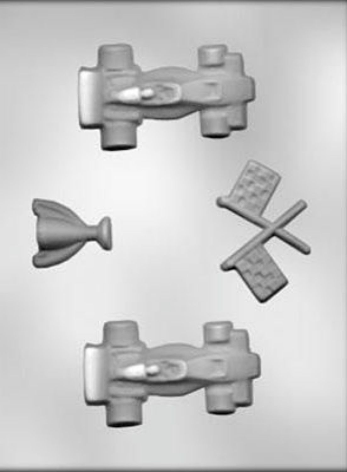 3 5/8" Race Car Chocolate Mold