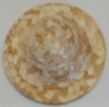 2" Natural Straw Hats