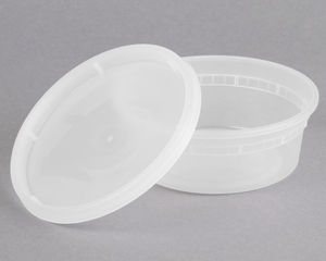 Thumbnail: 8 oz. Translucent Round Container w/Lid