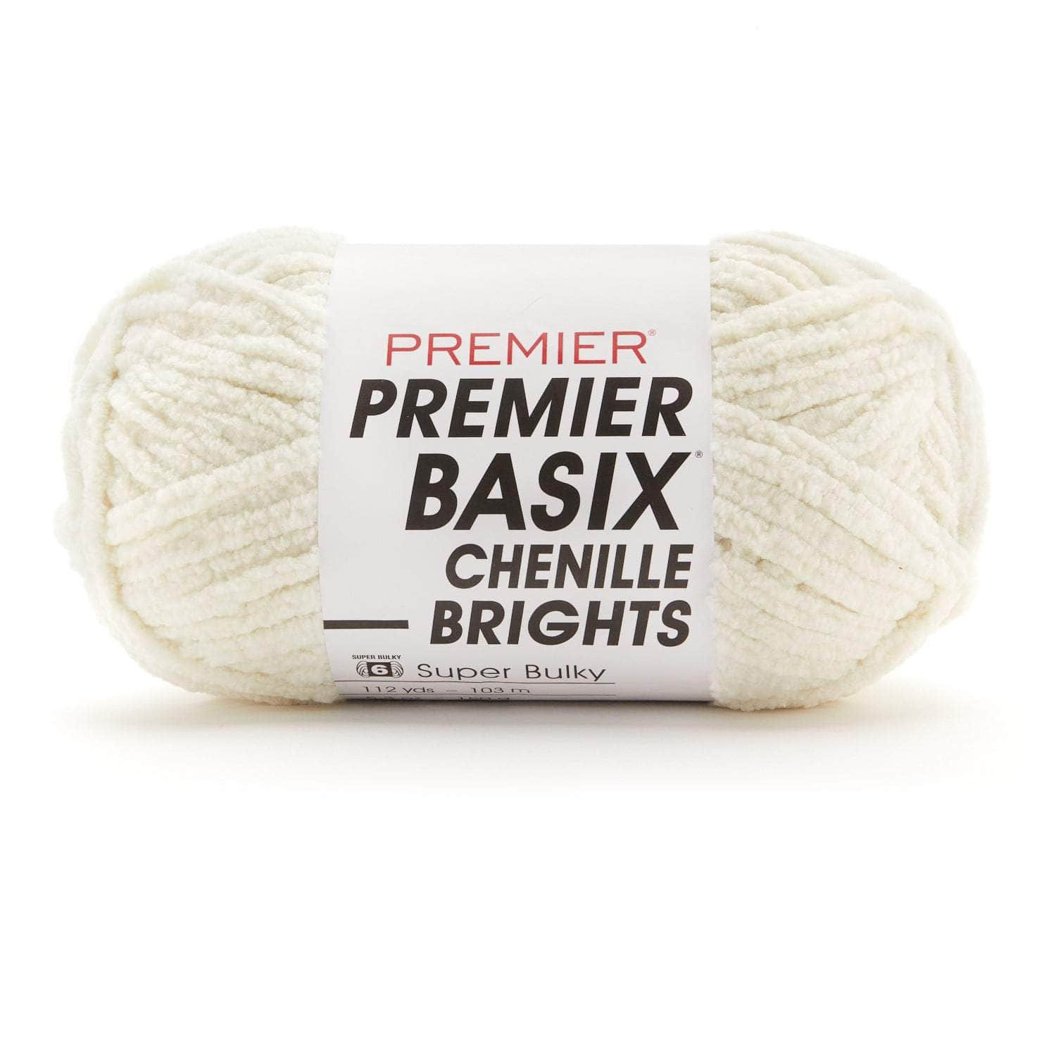 Premier Basix Chenille Brights - 02 Winter White