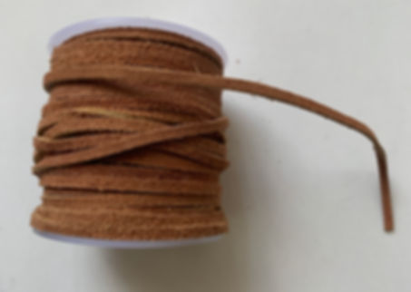 1/8" Rust Suede Lacing