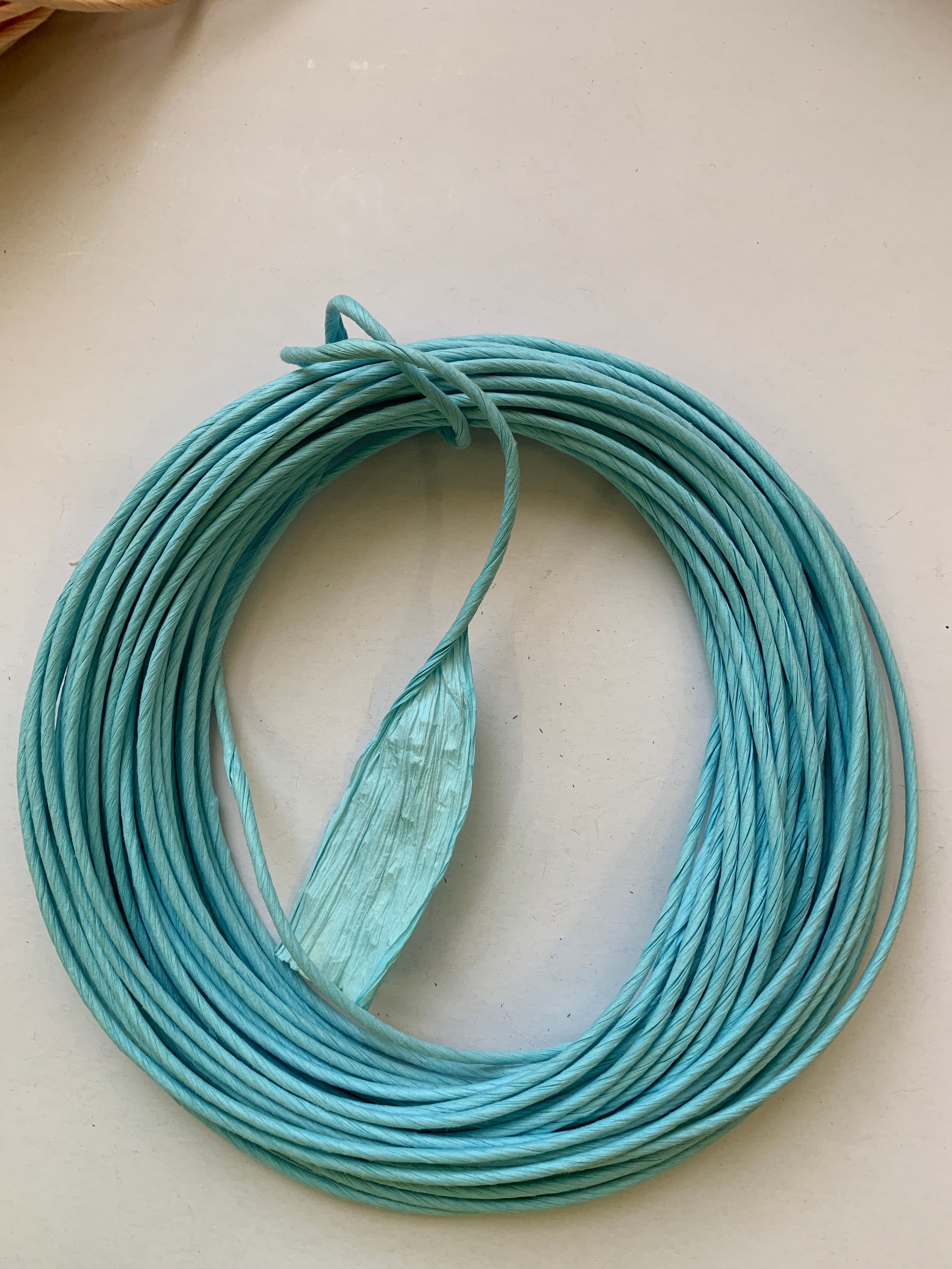Light Blue 2 1/2mm Twisted Paper Ribbon