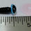 Thumbnail: 7 1/2mm Blue Animal Eyes w/ Plastic Washers