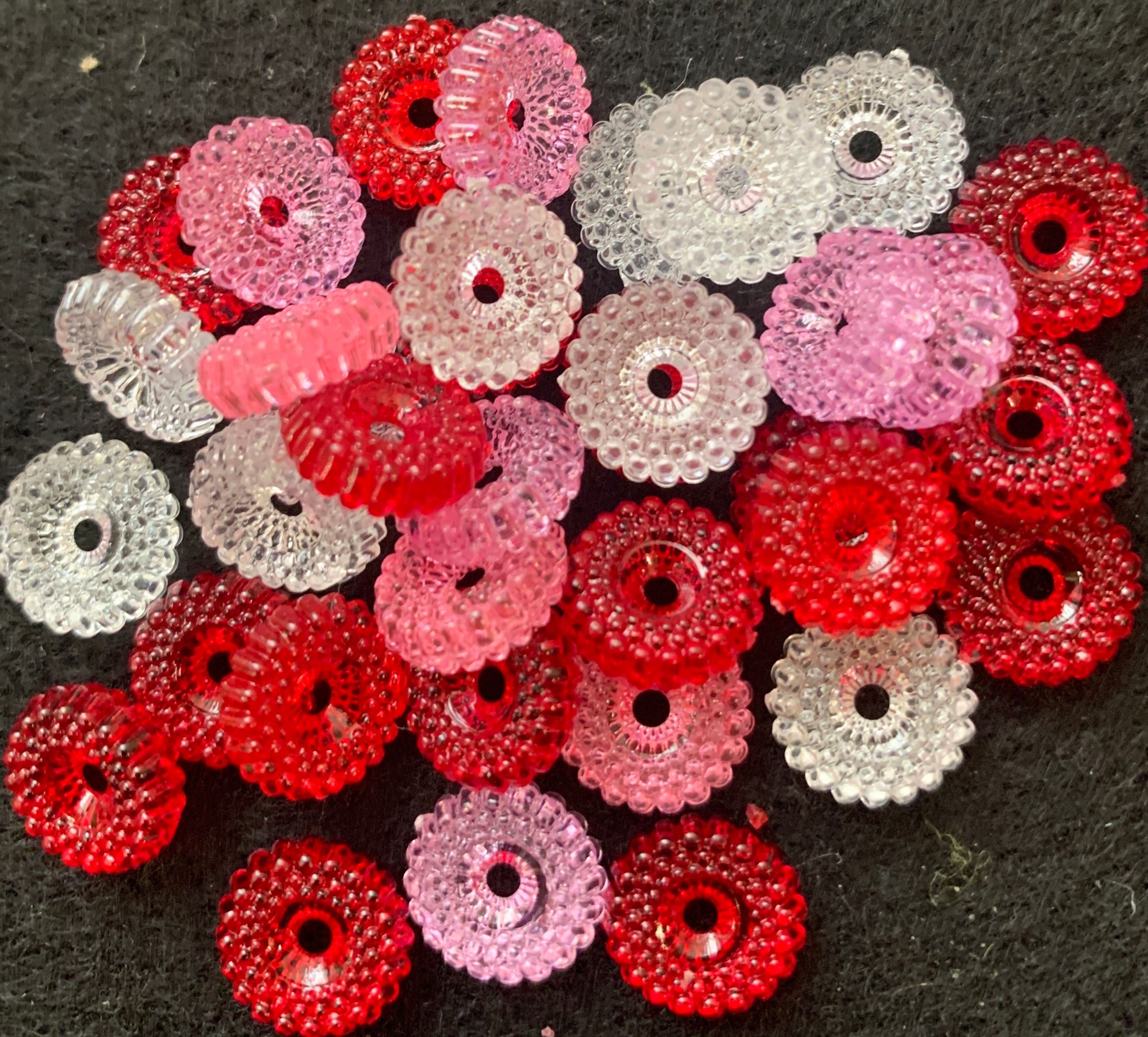 10 1/2mm Corrugated Disk Beads - #00 Assorted Colors