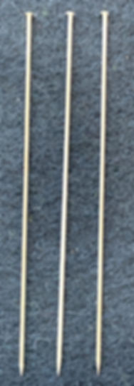 3 1/4" Long Silver Hat Pins