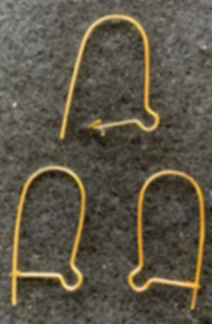 Gold Pierced Ear Wires