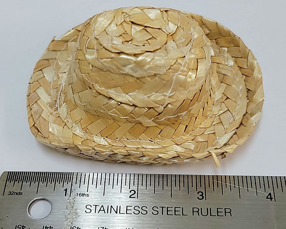 Thumbnail: 4" Natural Straw Cowboy Hats