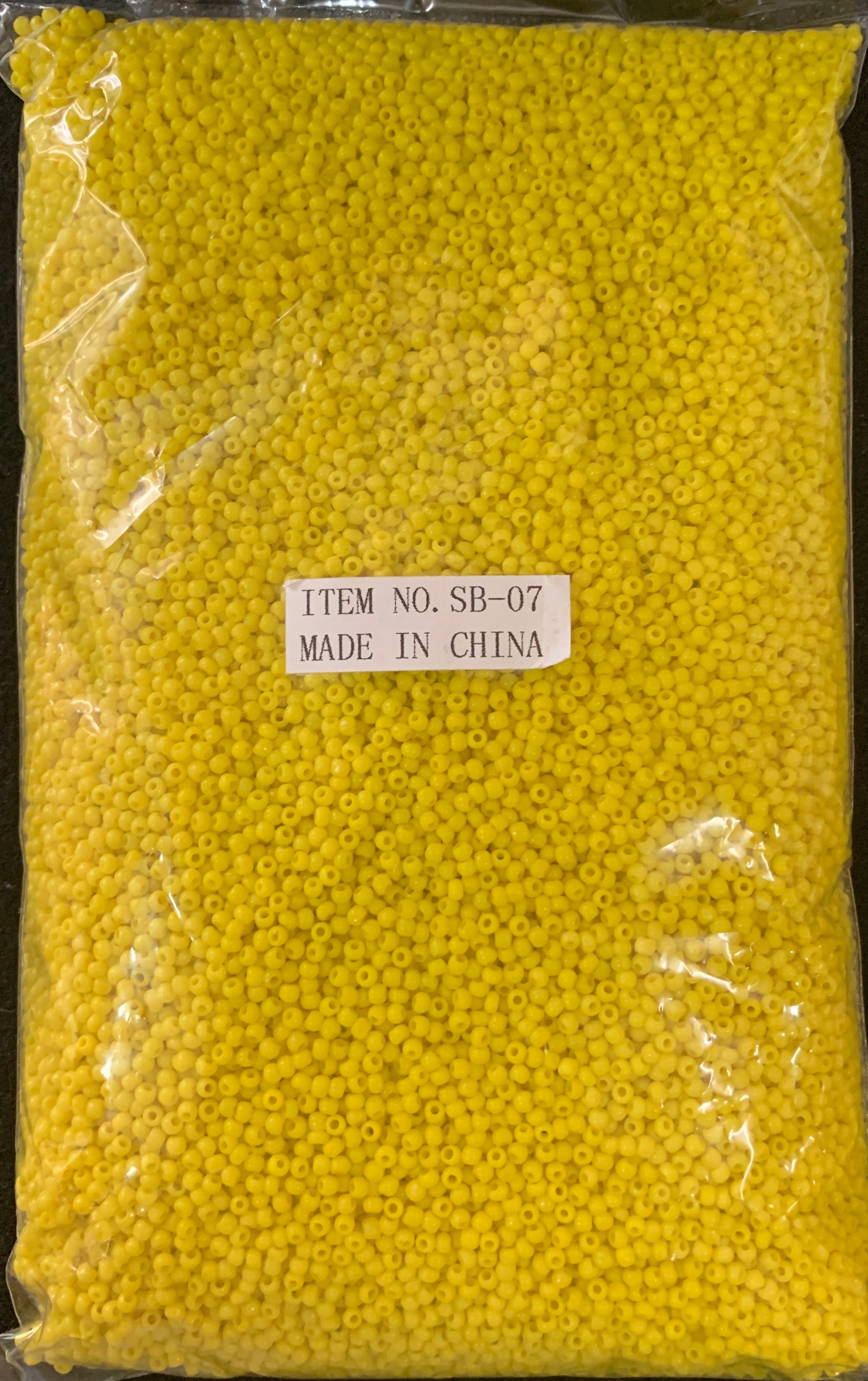 Opaque Yellow 11/0 Glass Seed Beads Value Bag