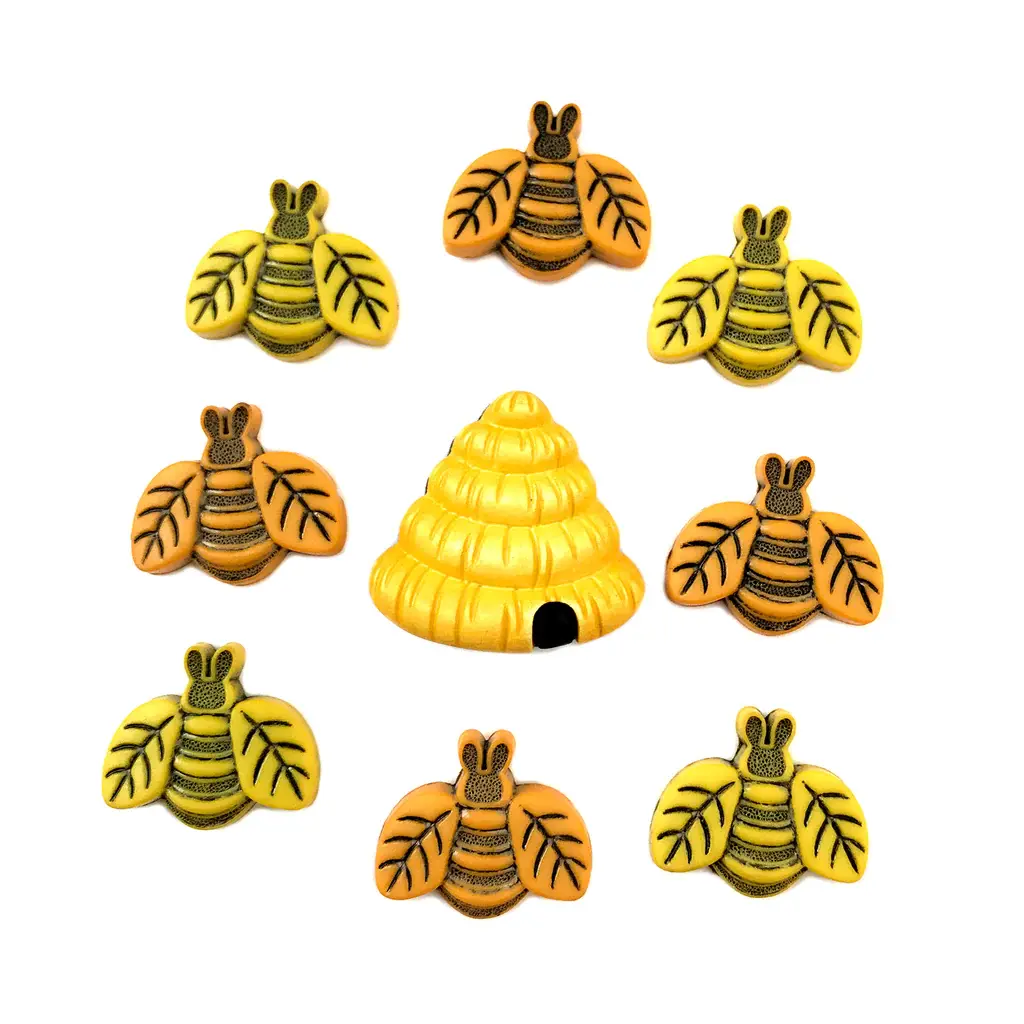 5/8" - 1" Buzzin' Around Novelty Buttons