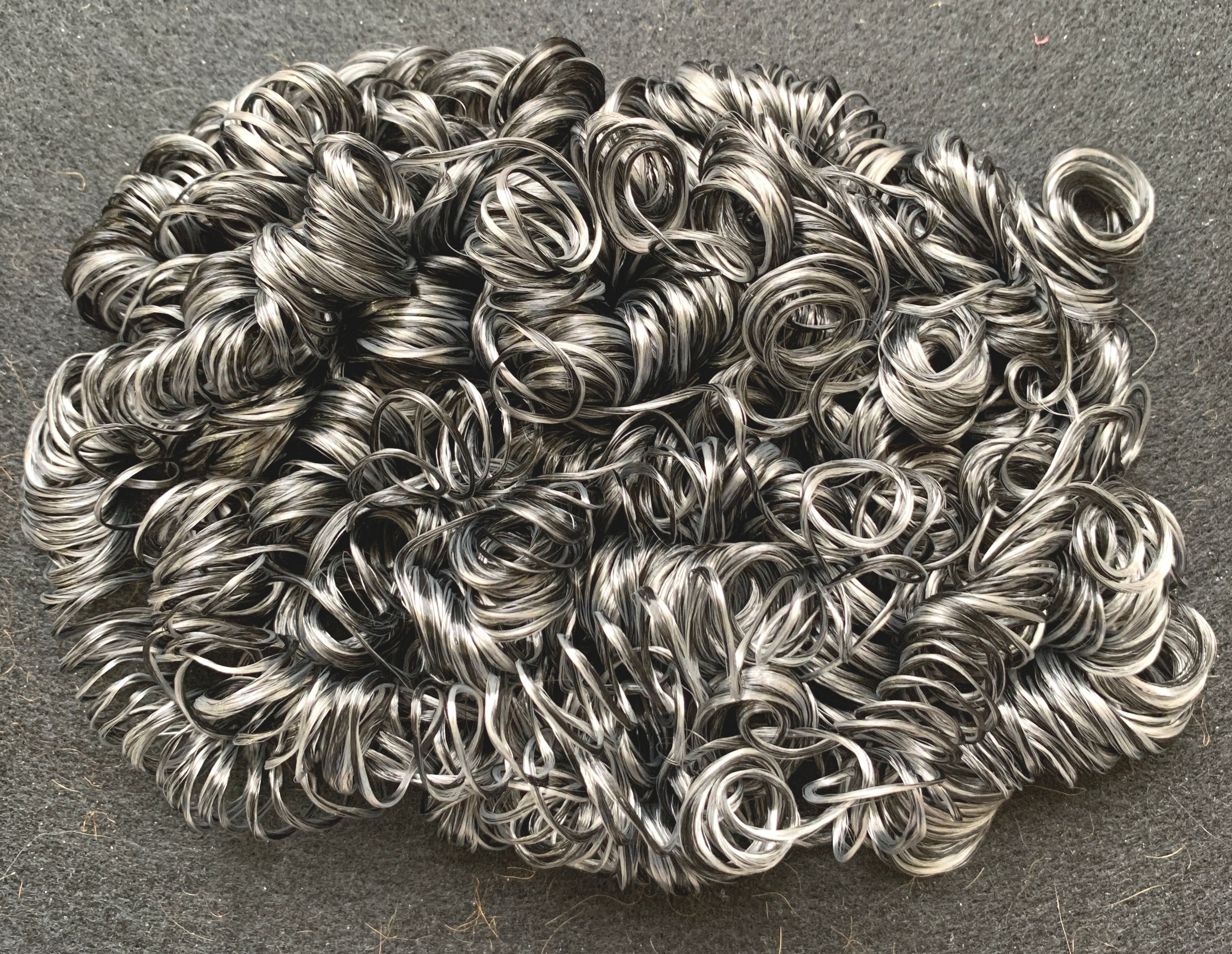 Black & Grey Two-Tone Original Curly Hair