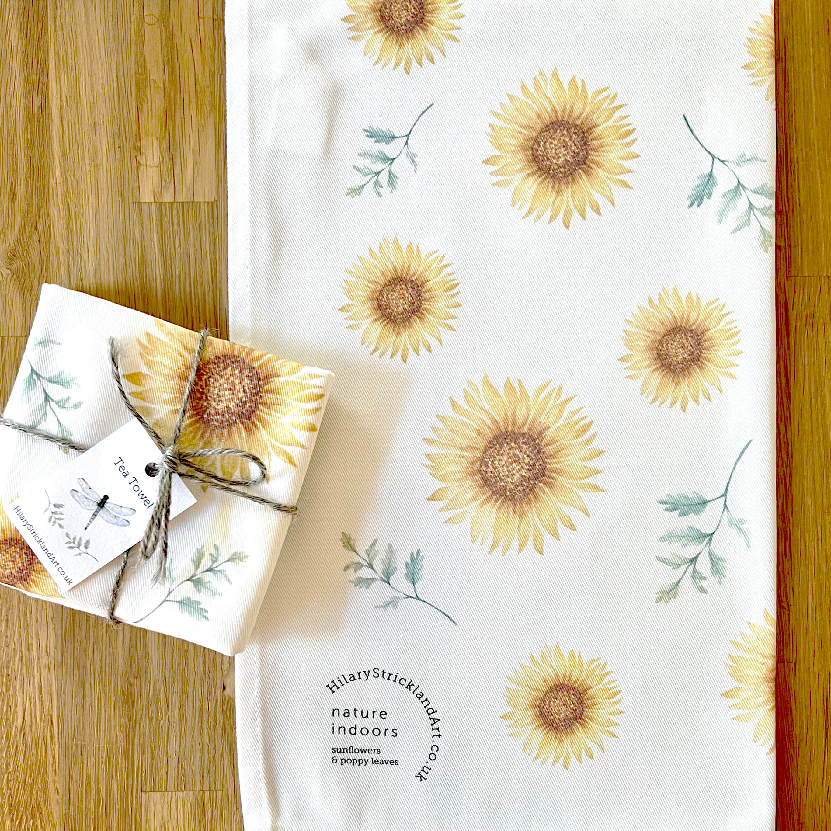 Sunflower Tea Towel