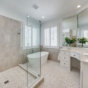 Radiantly Beige Master Bathroom