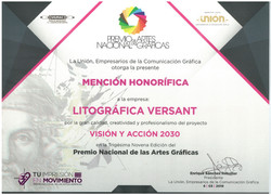 Mención Honorífica PNAG 2019