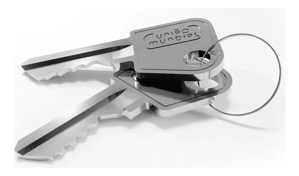 Miniatura: Fechadura Para Porta De Correr Escovada 45mm Quadrada