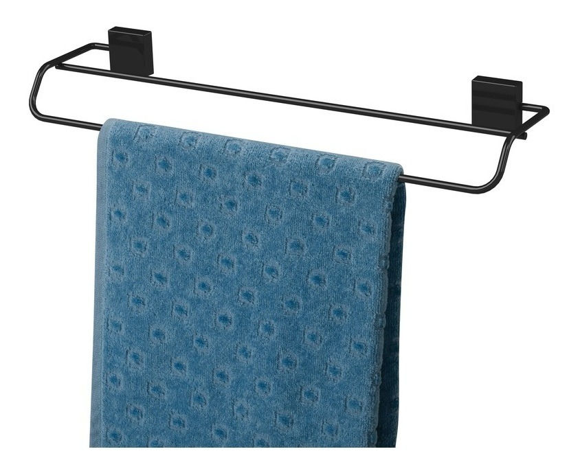 Toalheiro Duplo 45cm - Preto - 8508pt Future