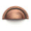 Miniatura: Puxador Shell 64mm Vecchio Cobre 
