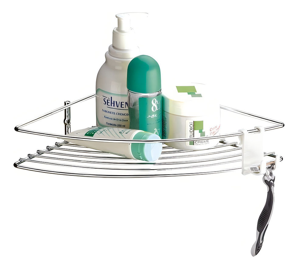 Suporte Porta Shampoo Sabonete Prateleira De Canto Banheiro