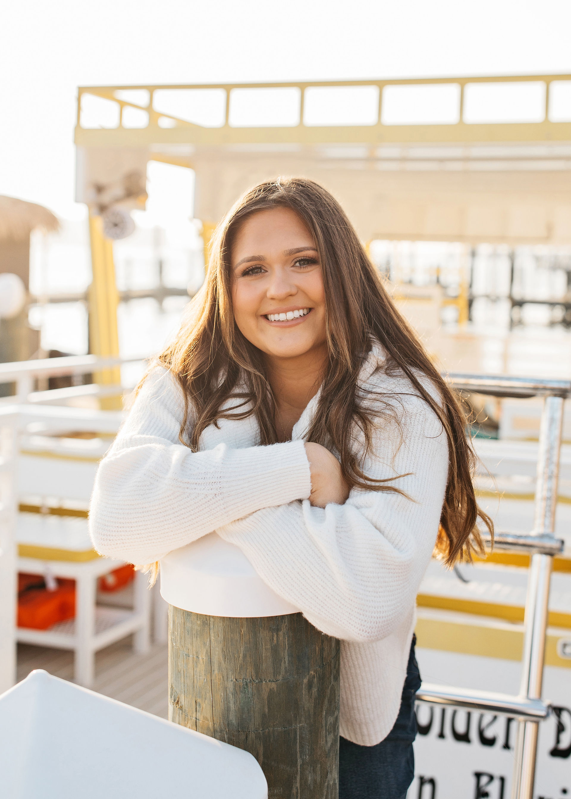 Madison Sullivan Wallace, founder of Crab Island Adventures, pictured on the water along the Gulf Coast, representing women-led entrepreneurship in the coastal boating industry.