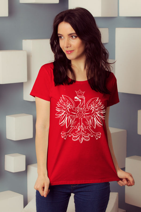 Thumbnail: WS - Polish T-Shirt, Eagle, Red or Black
