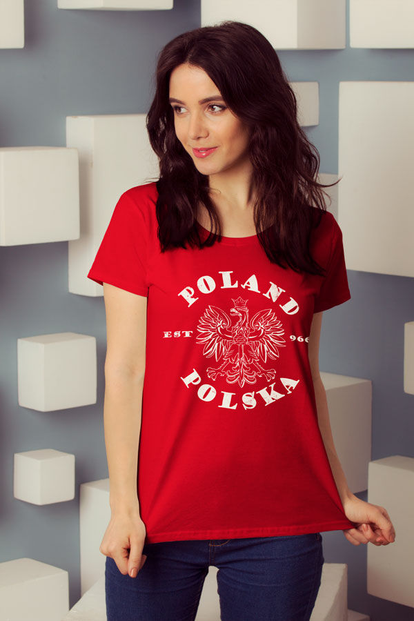 Thumbnail: Polish T-Shirt, Poland/Polska est. 966 - Grey or Red