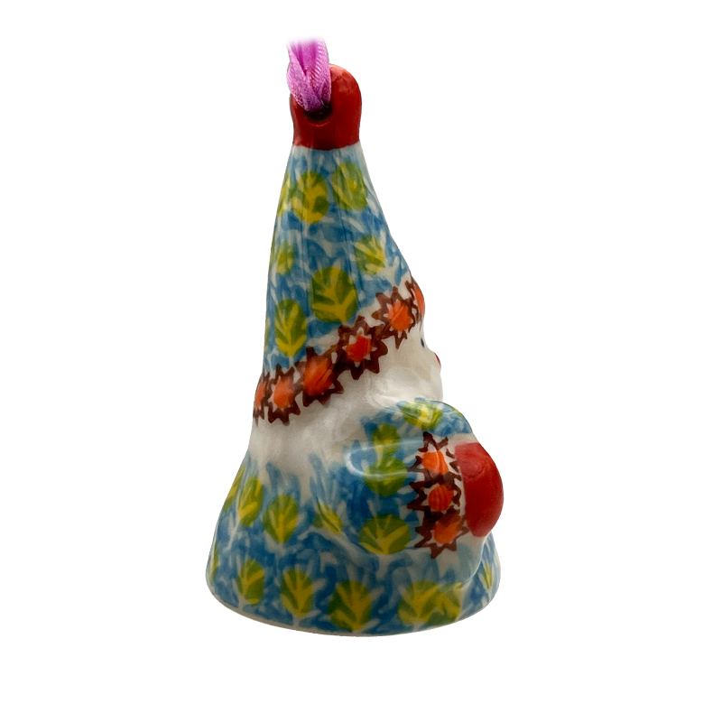 Thumbnail: Polish Pottery, Santa Gnome Ornament